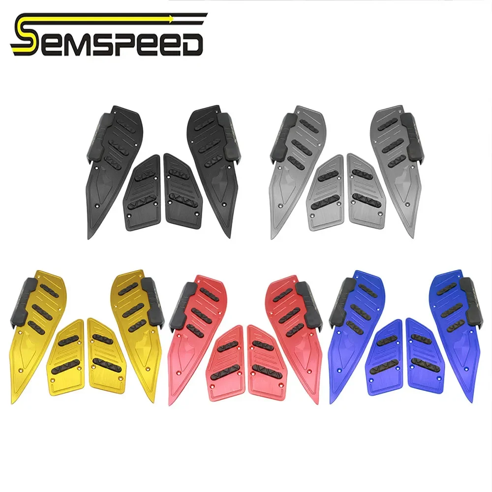 

SEMSPEED For Yamaha XMAX250 XMAX300 XMAX400 2017-2020 CNC Motorcycle Footrest Plate with Anti-Slip Design Moto Accessories