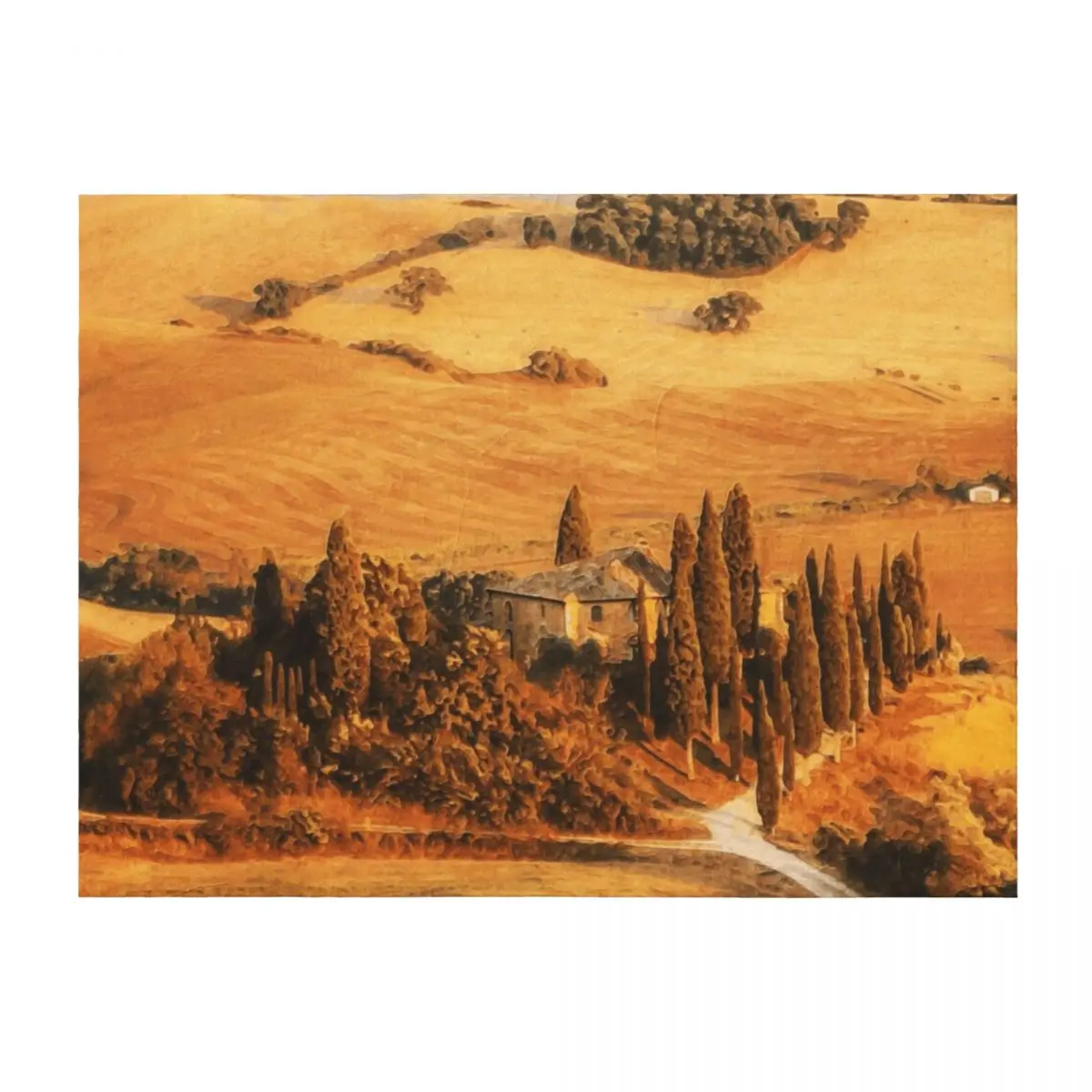 

Vineyards in Tuscany Throw Blanket Sofa Furrys Cute Heavy Blankets