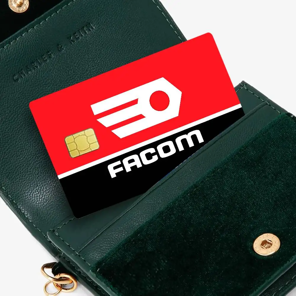 FACOM Logo Anime Spend Or Save Funny Shell On Off Ultra Thin No Fade Sticker Skin Cover Film For Debit Credit Card