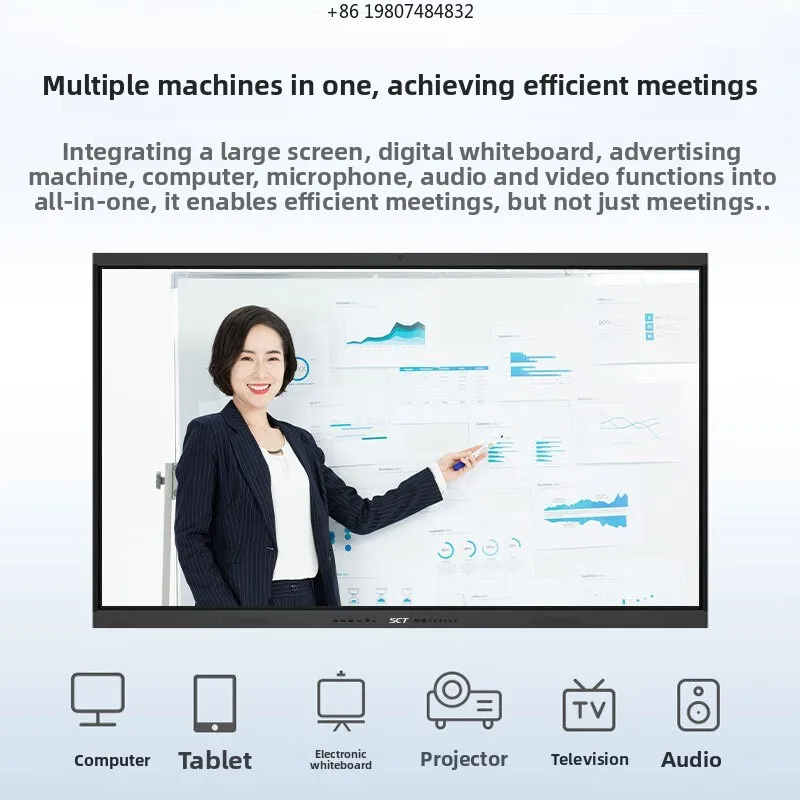 

Visual Communication Teaching All-in-one Machine, Interactive Touch Conference Tablet Display, Smart Large Screen
