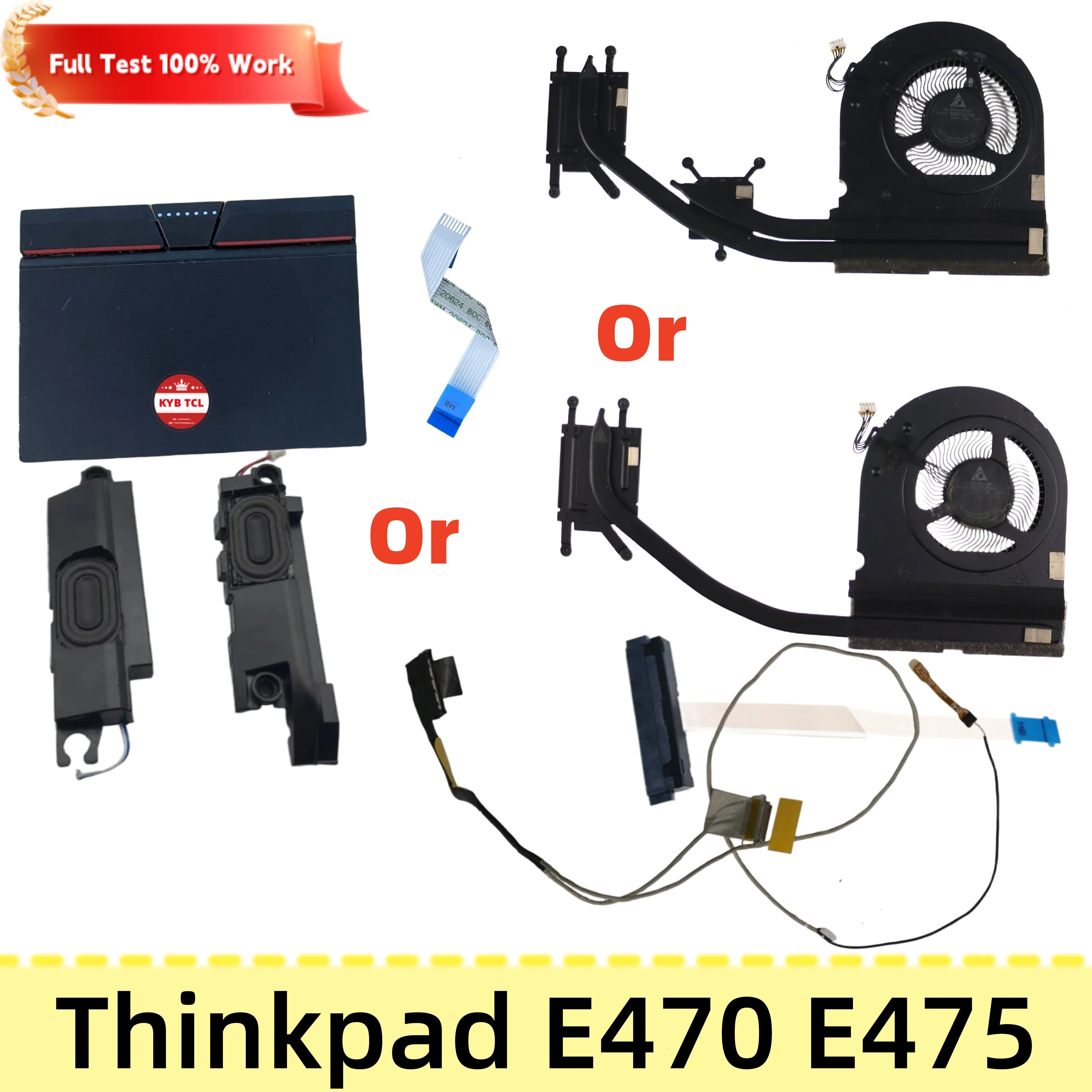 NBX0001HY00 01EN380 01EN376 01EN230 AT11Q002DT0 Cabo do Touchpad, Ventoinha, Dissipador de Calor, Cabo de Disco Rígido HDD, Alto-falantes, Cabo de Vídeo LCD LVDS EDP para Lenovo Thinkpad E470 E475 01EN236 01EN235