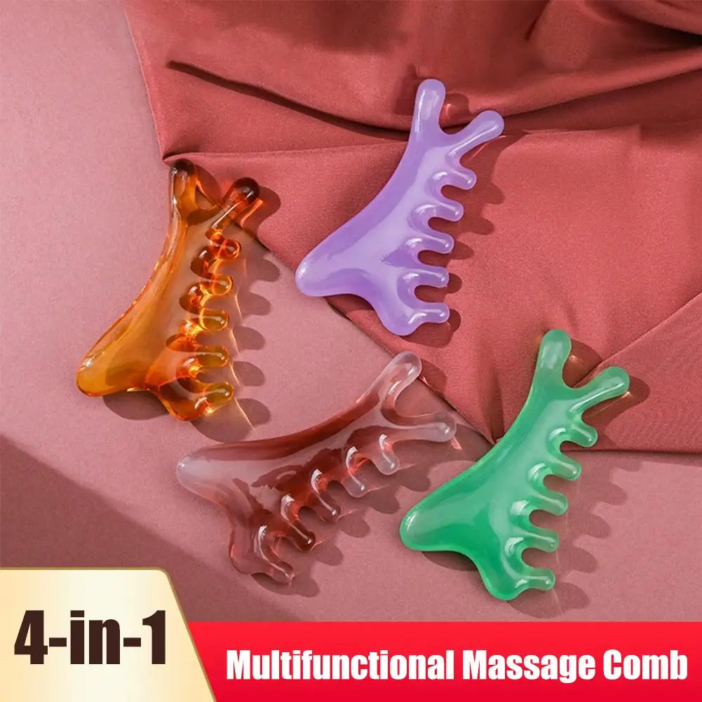 

Head Eye Scalp Unblocking Meridian Massage Comb 4in1 Scalp Head Sandalwood Meridian Scraping Massage Shoulder Neck Comb Eye M8H9