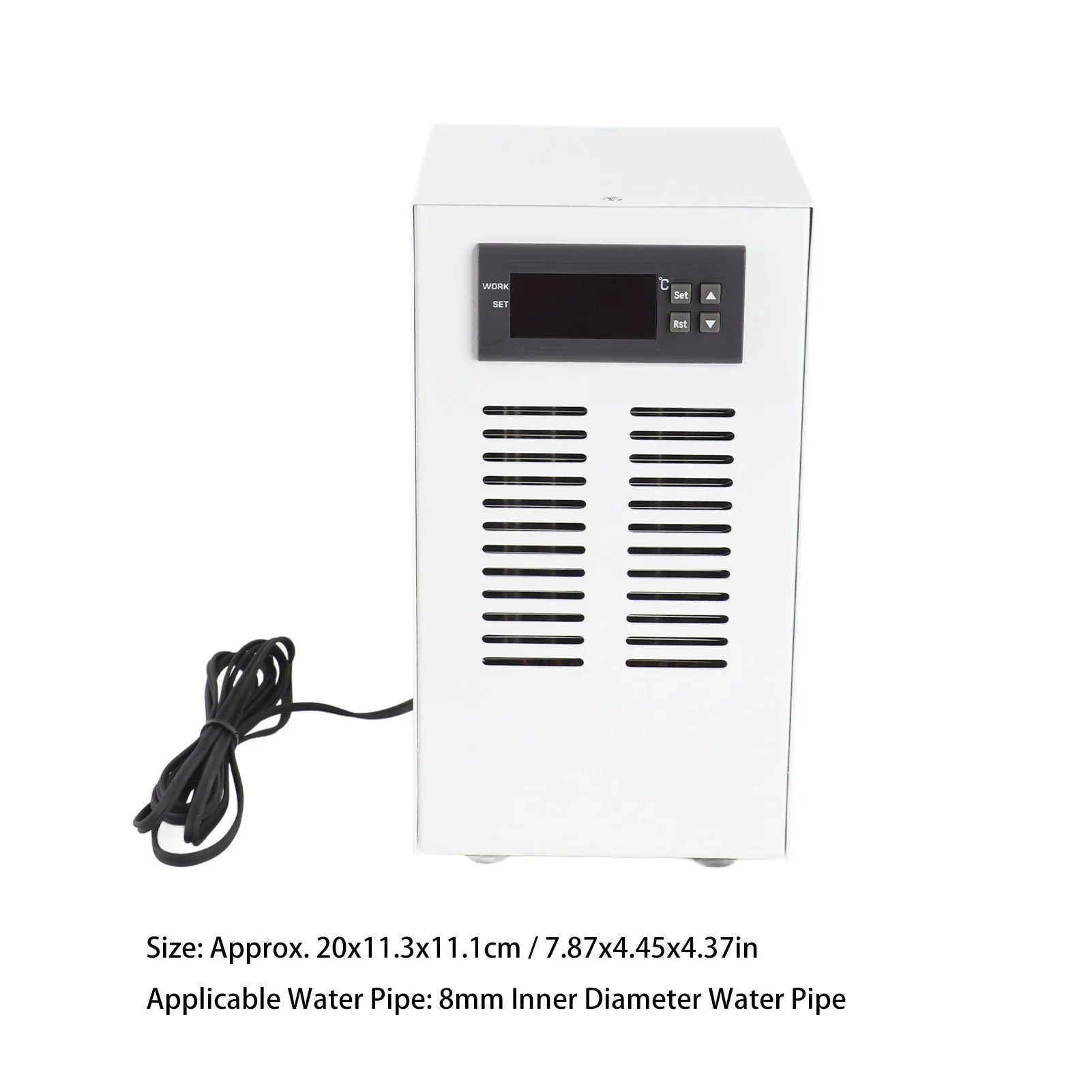 

3 л/мин, 30‐35 дБ, малошумная система охлаждения с постоянной температурой, система водяного охлаждения, 72 Вт, охладитель для воды, охладитель для аквариума для рыб