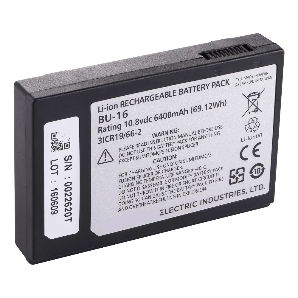 

ZNOVAY Battery Sumitomo BU-16 for T-82C T-72C T72M Type 82C Type 72C Z2C Q102 T56 T57 Fusion Splicer Welder Machine