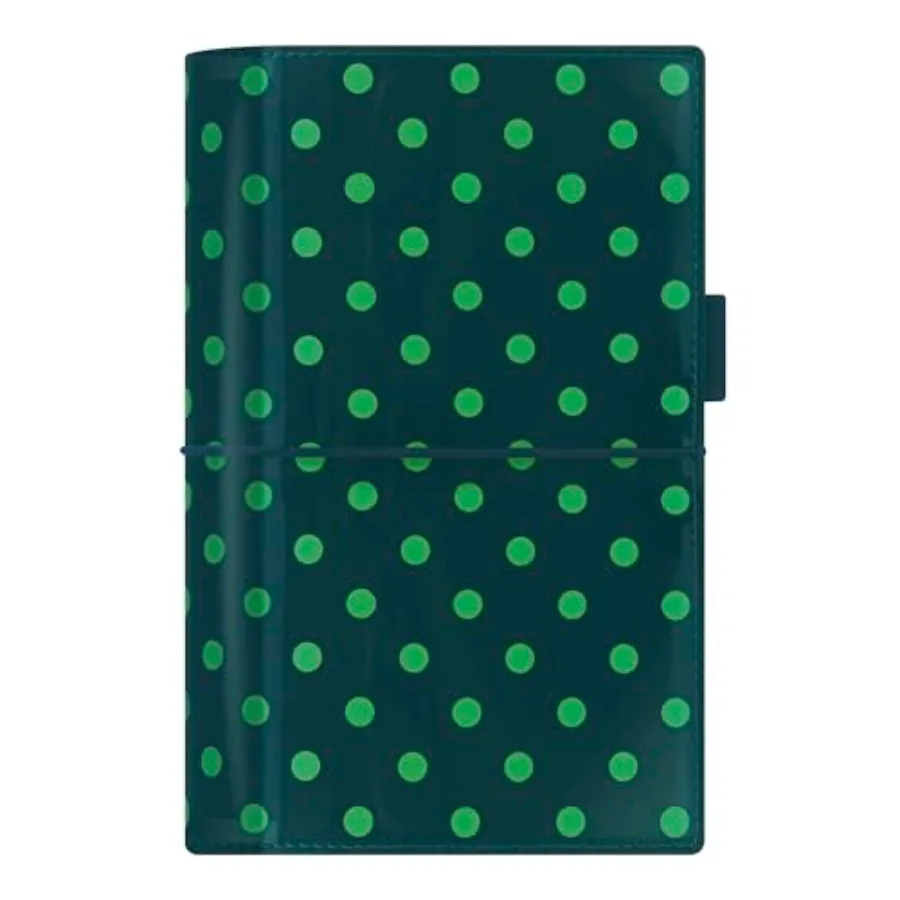 

Domino Patent Organizer Personal Size Pine with Spots - High-Gloss Contemporary Six Rings Week-to-View Insert Multilingual C022