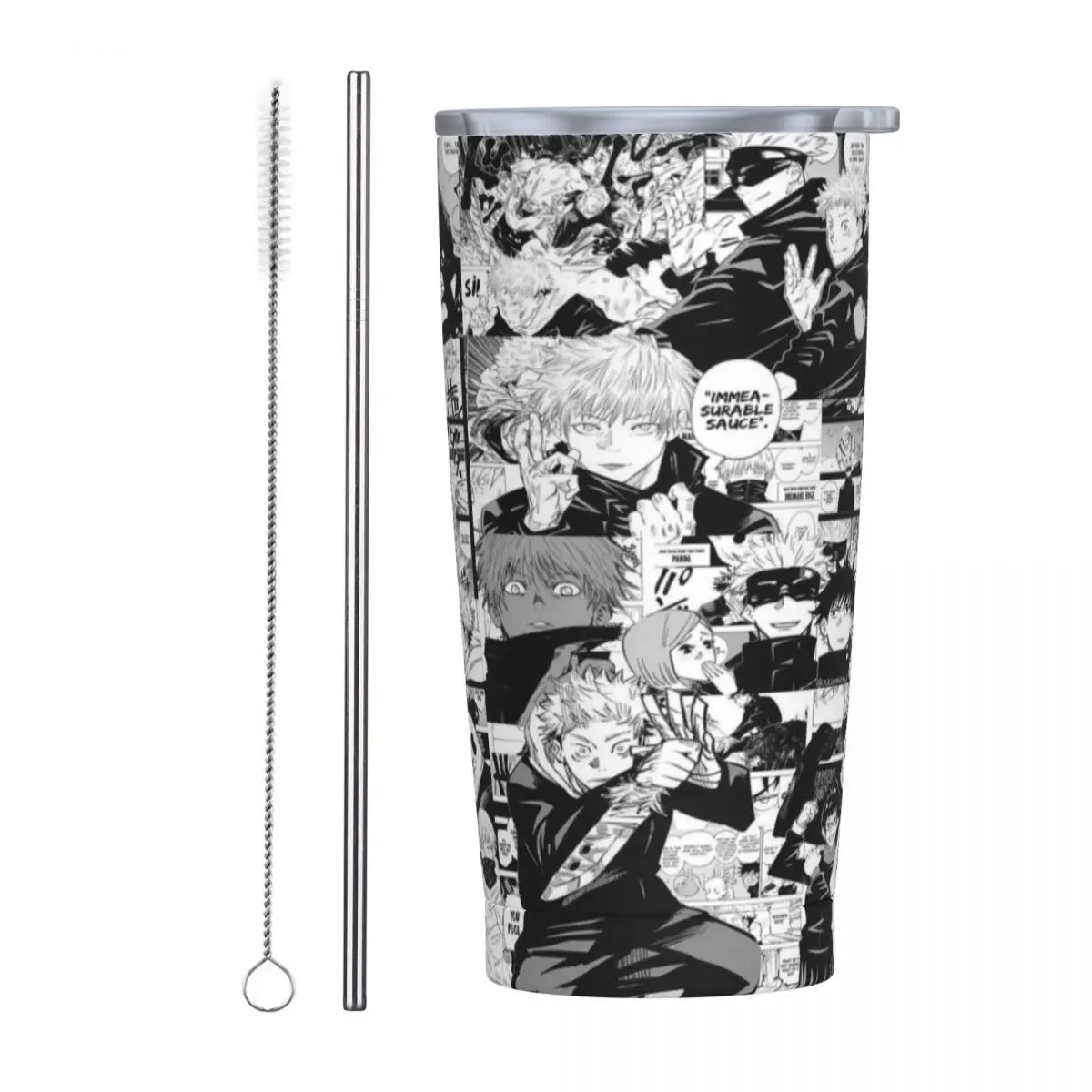 Stainless Steel Tumbler Manga Thermal Cups Anime Photo Collage Keep Heat Cold Drink Car Mugs Travel Custom Water Bottle