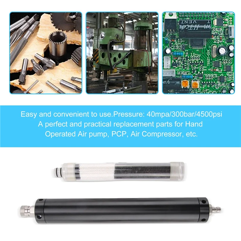 

BAAG-1Set Pcp Air Filter Compressor Oil-Water Separator High Pressure 300Bar Pump Filter Separator With Spare Filter Elements