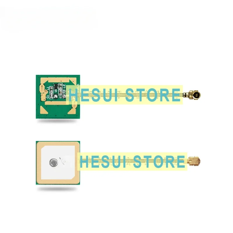 GPS+ Beidou active dual-mode ceramic antenna high gain 18DB built-in 15*15*2/4mm