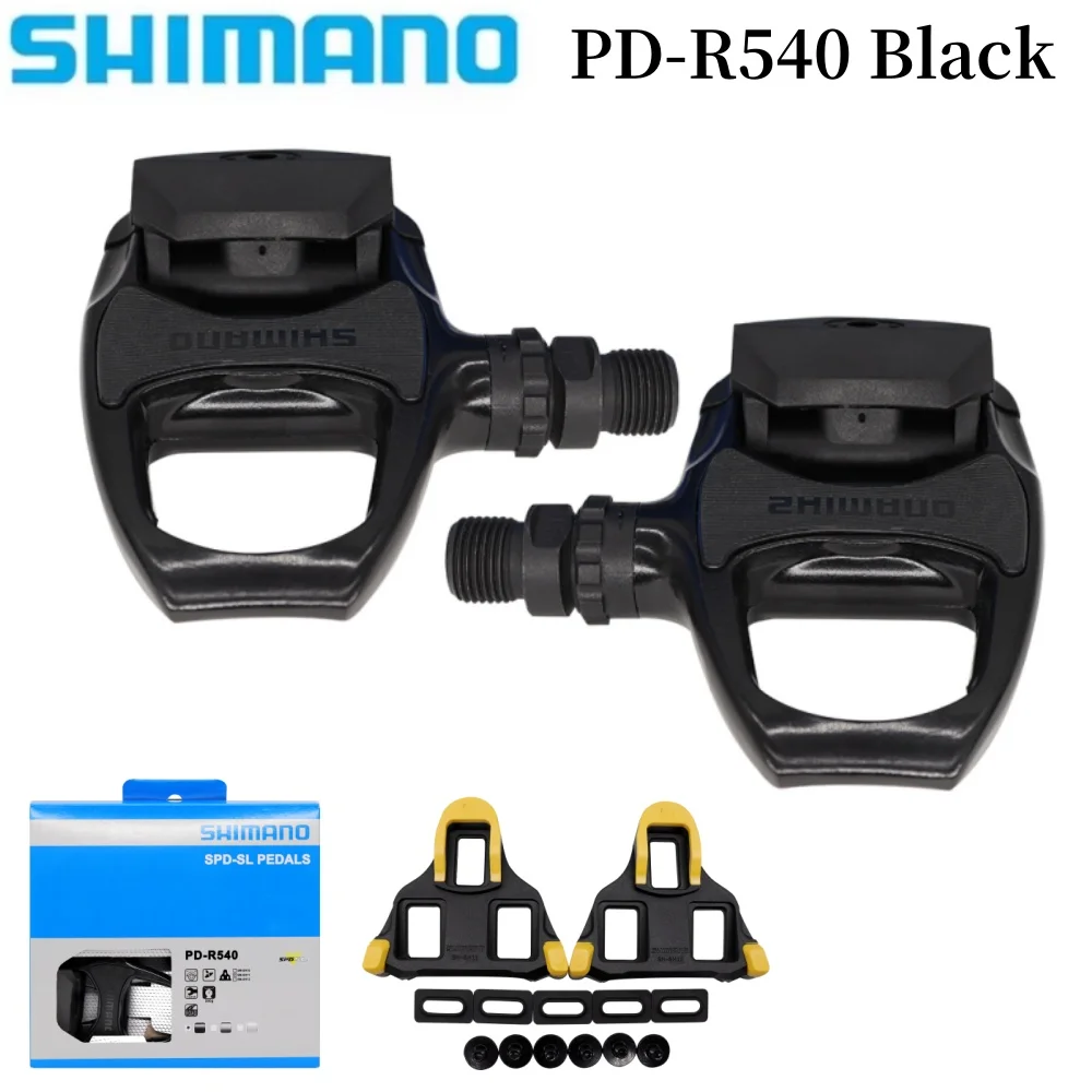 SHIMANO PD R540 R550 R7000 R8000 Road Bike Pedal Carbon Self-Locking Pedals With SH11 Cleats SPD-SL R7000 R8000 Bicycle Pedal