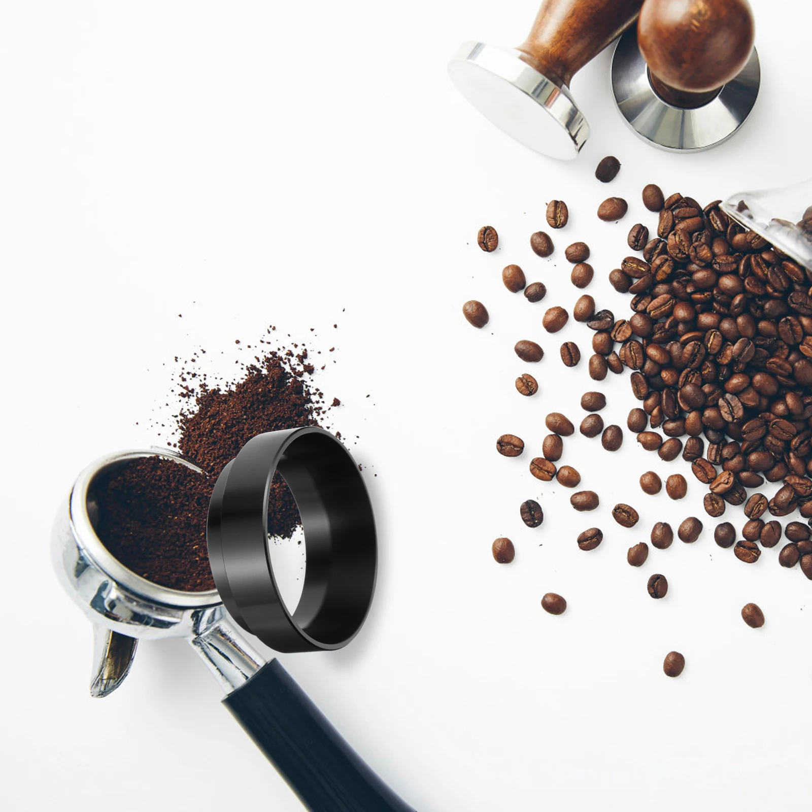 

Magnetic Coffee Dosing Ring 54Mm Stainless Steel Smooth Surface Powder Circle For Coffee Machine Maker Supply Efficient Powder