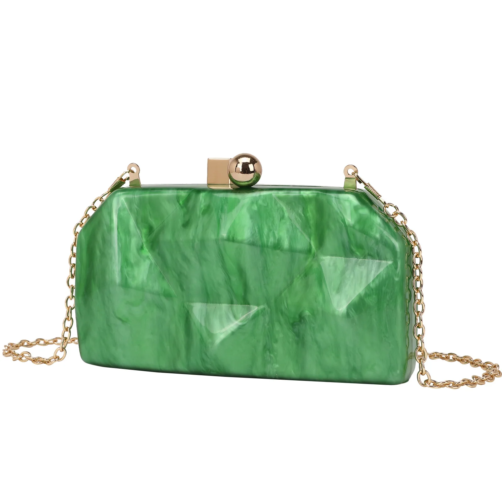 

Необычная акриловая женская модная сумка для ужина, вечерние, свадебные, вечерние, клатч с цепочкой, ручная работа, роскошная модная сумка на застежке