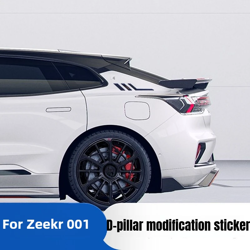 for Zeekr  001 modified parts D-pillar decorative parts Side side label Body sticker Rear window logo three-dimensional sticker