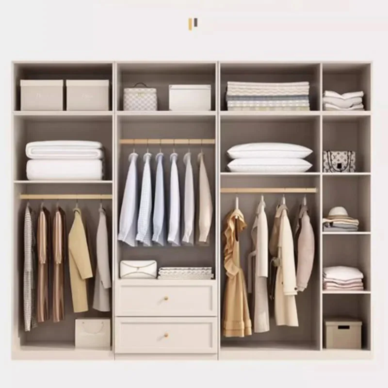 White Drawer Wardrobe Organizer Compartments Clothes Girl Wardrobe Designer Apartment Szafy Do Sypialni Nordic Furniture Bedroom