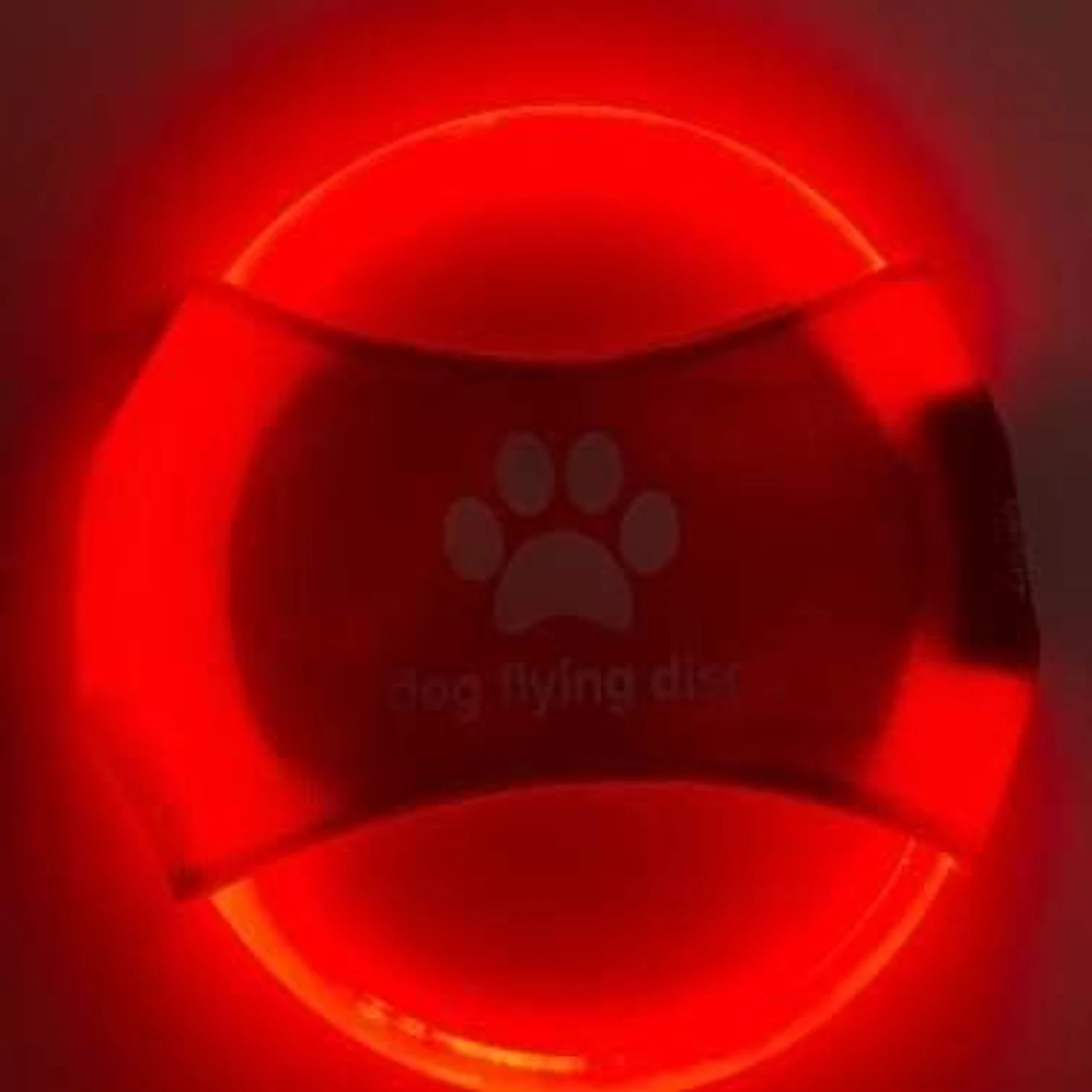 Giocattolo interattivo vibrante incandescente dell'anello del cane-strumento di addestramento sicuro per i denti forte e durevole per i cani-1 pz-disponibile in Vibrant C