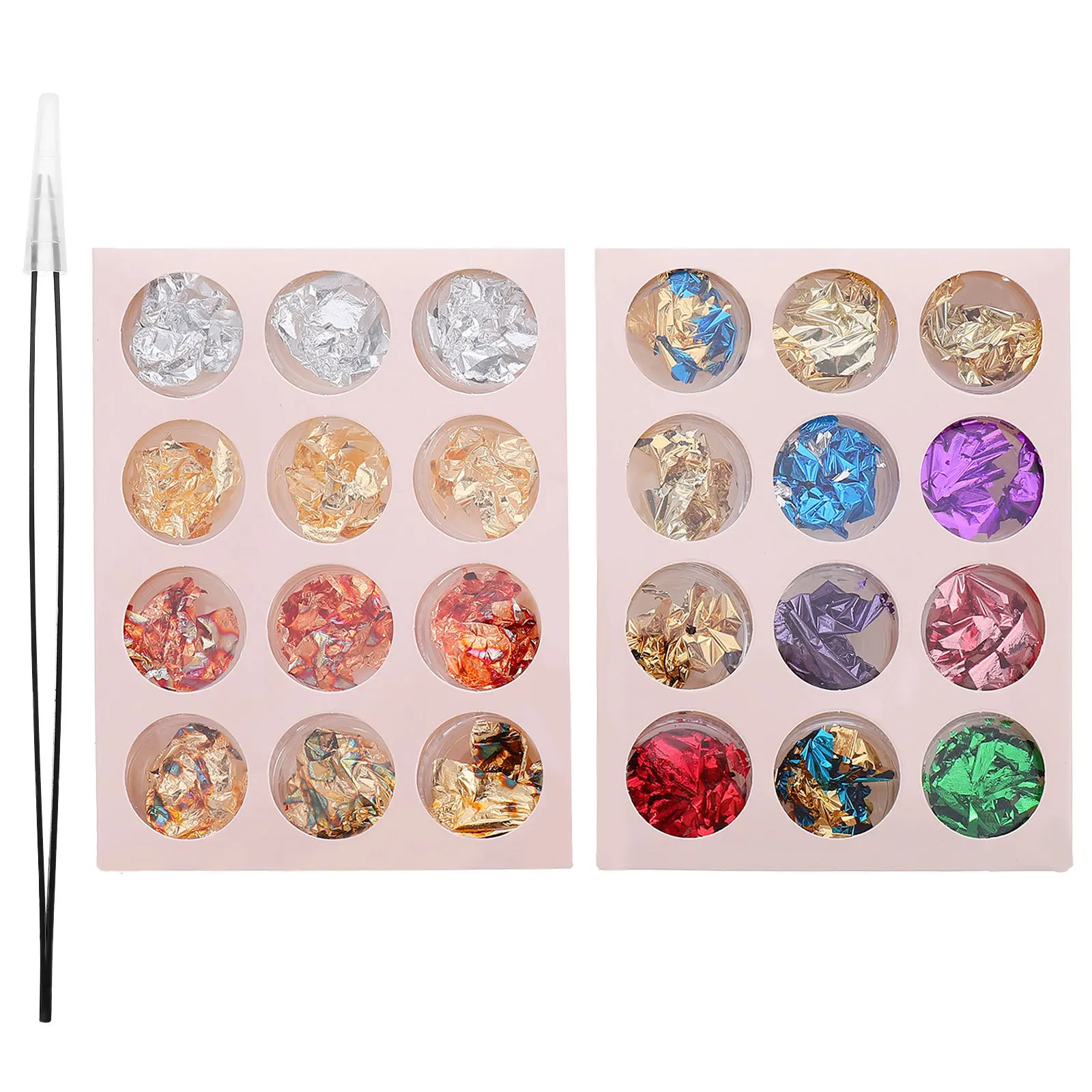 Kit de tranches de feuille d'aluminium dorée et argentée, 3 pièces, autocollants pour manucure à faire soi-même, fournitures pour Nail Art pour femmes