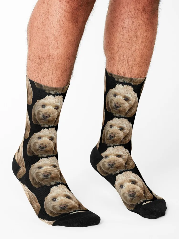 Doggo Socks new year Running with print Children's Socks Female Men's