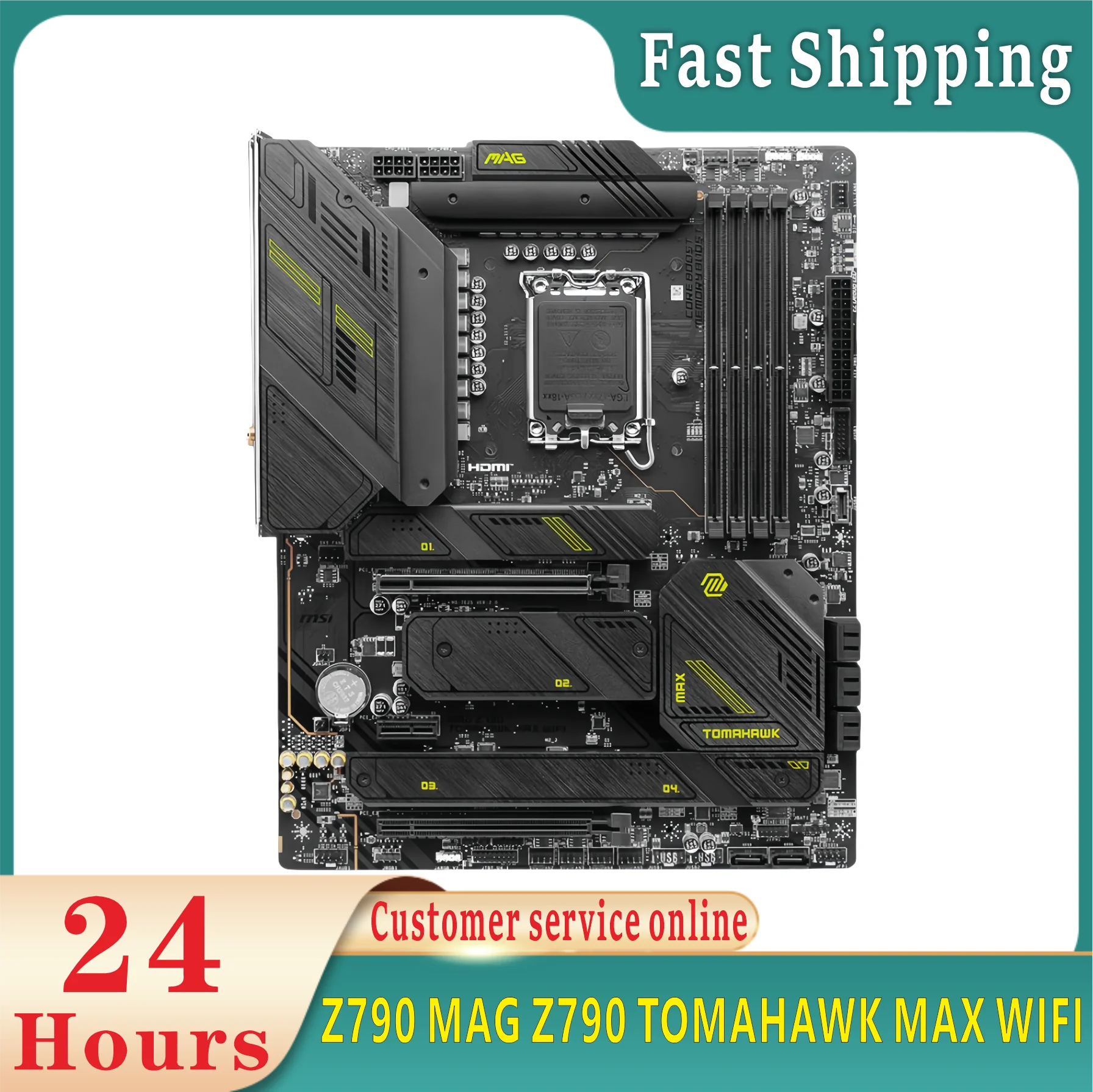 Z790 Motherboard MAG Z790 TOMAHAWK MAX WIFI LGA1700 DDR5 M.2 support 14900F 14700 13600 12400 12300 12100 cpu NVME M.2