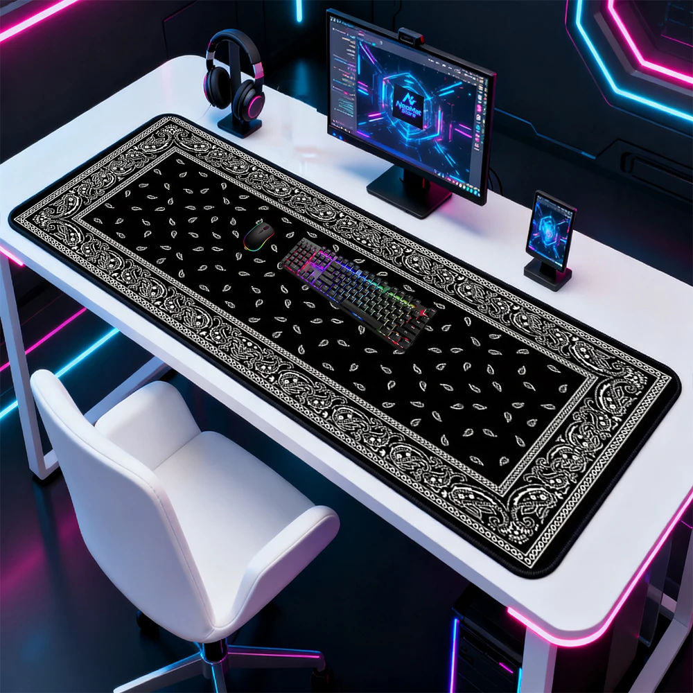 Persian Carpet Very Large 1600x600 Mouse Pad Computer Decoration Bath Mat Rubber Deskmat Non-slip Retro Office Accessory 120x60