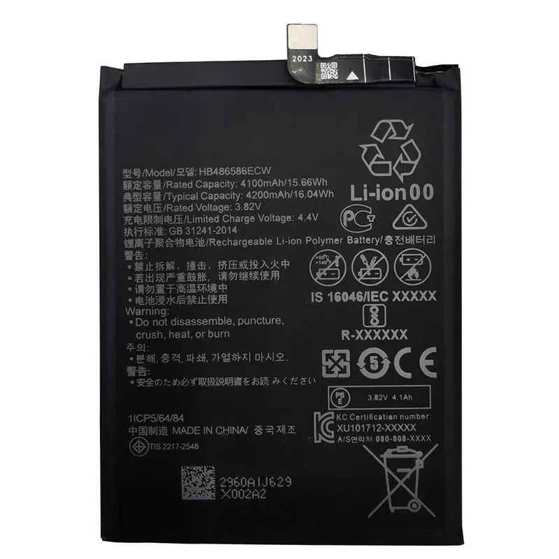 New Original 4200mAh HB486586ECW Replacement Phone Battery For Huawei P40 Lite Mate 30/Pro Nova 6 SE Honor VIew 30 V30 Batteries