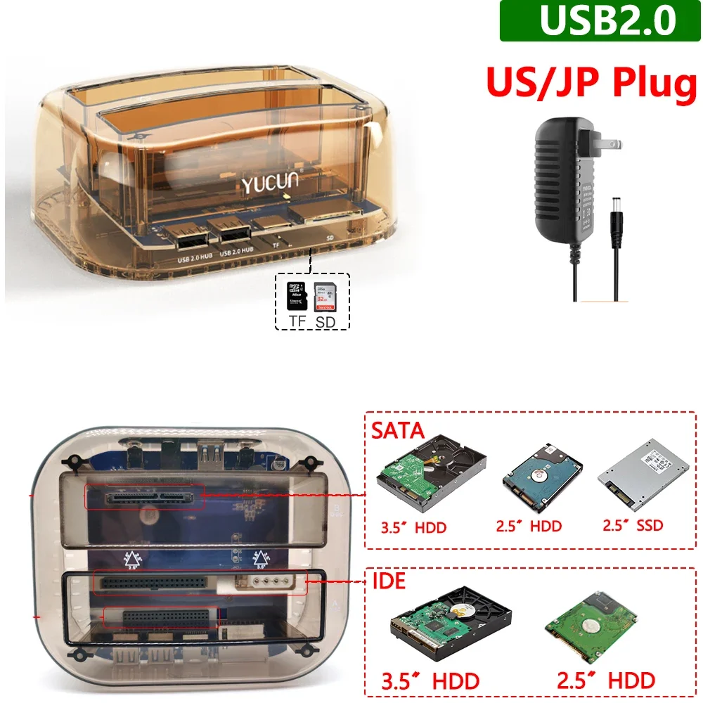 10 USB2.0 US Plug