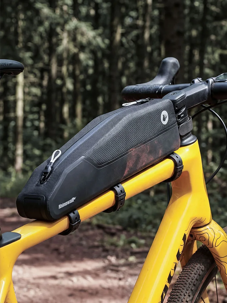 AliExpress Rhinowalk Bicycle Frame Bag 2L Lengthened Waterproof Top Tube Storage Paint-Safe Pack For MTB&Road Bike Not Touching Legs
