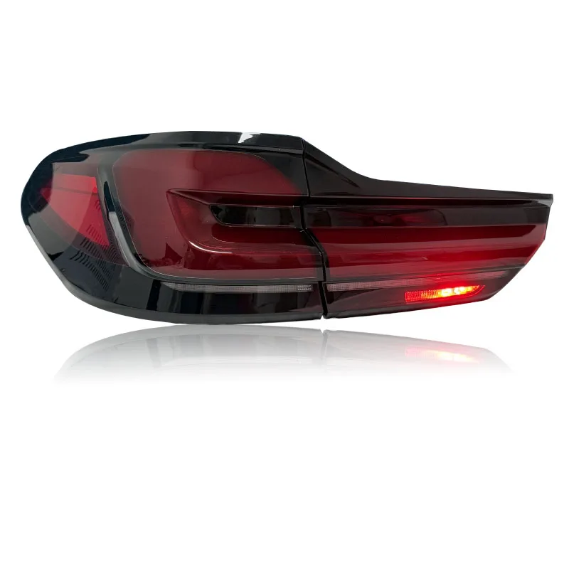 لسيارات BMW G31 مجموعة الضوء الخلفي 5 سلسلة 2017-2023 تمت ترقيتها إلى Lci G31 نمط المصابيح الخلفية LED عالية الجودة #5