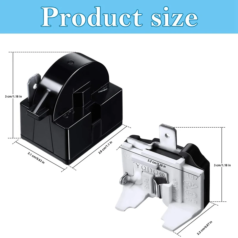 A15Q-3X QP2-4.7 PTC Starter Relay 1 Pin Refrigerator Starter Relay And 6750C-0005P Refrigerator Overload Protector
