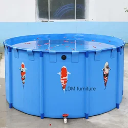 Storage Tank Round Folding Swimming Pool Plastic Water Tank Multi-Purpose Canvas Fish Farming Pond