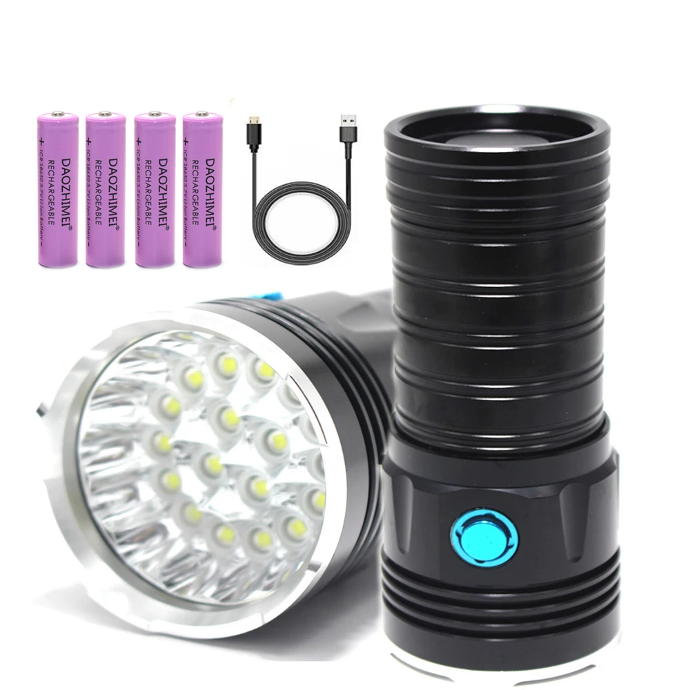 Super Bright LED Flashlights 3 Modes Outdoor Portable Lantern Waterproof Tactical Hand Lantern for Camping Hiking Flash Light