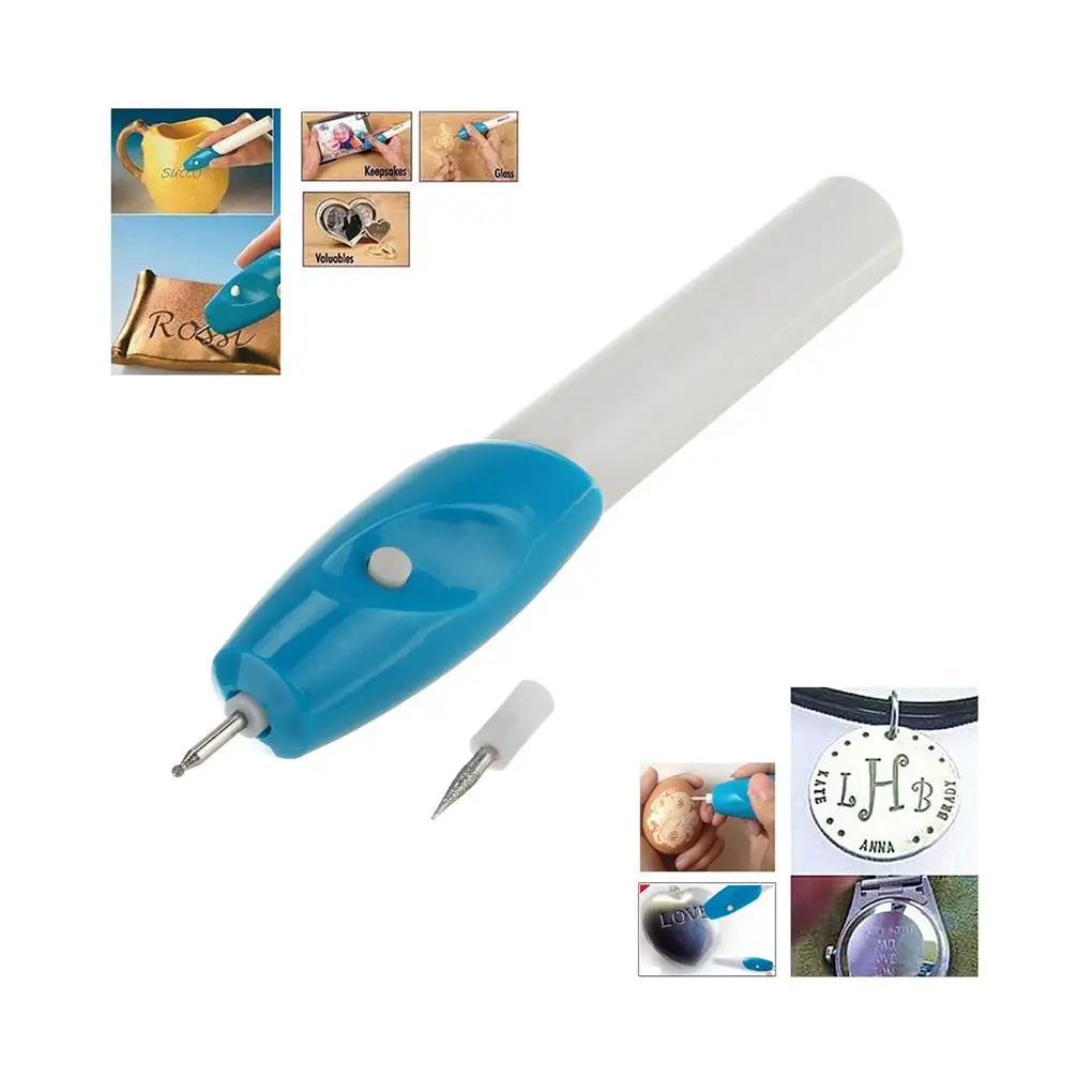 Electric Carving Pen Inscribe Machine Glass Plastic Metal Wood DIY Carve Tool