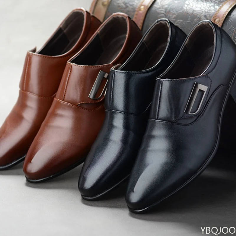 

Модные мужские офисные деловые туфли большого размера с низким вырезом, повседневные удобные универсальные мужские свадебные туфли с острым носком
