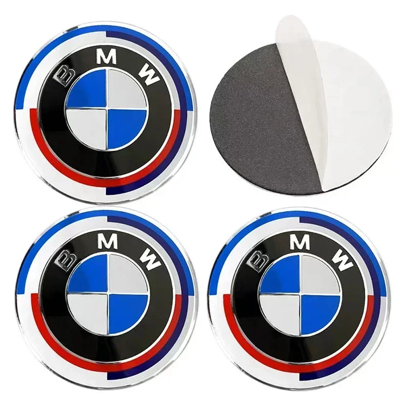 4Pcs 56mm Car Wheel Hub Center Caps Sticker Rim Cover Badge Emblem For BMW M M3 M5 X1 X3 X5 X6 E90 E91 E92 E93 F10 F30 E60 F13