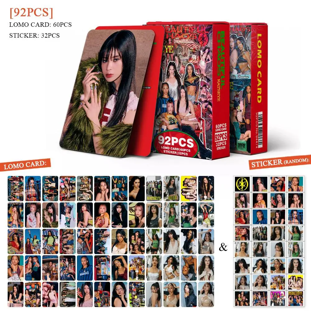Набор альбомов KATSEYE Beautiful Chaos LOMO с голографическими наклейками для фотокарт - Manon Daniela Lara