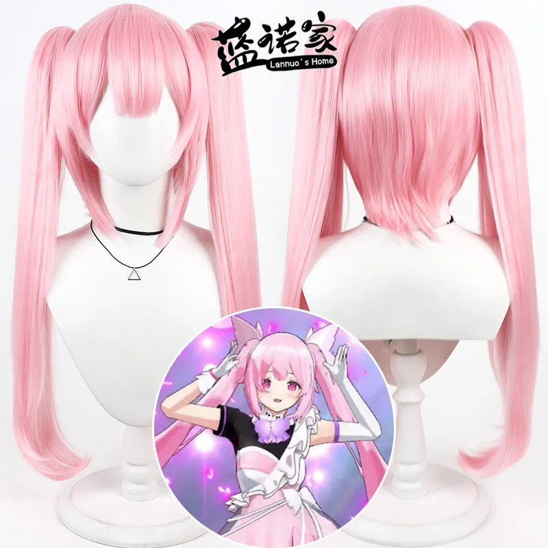 Virtual YouTube Vtuber Ruren Kadoki Cosplay Wig Halloween Carnival Party Props Synthetic Hair Heat Resistant Fiber + Wig Cap