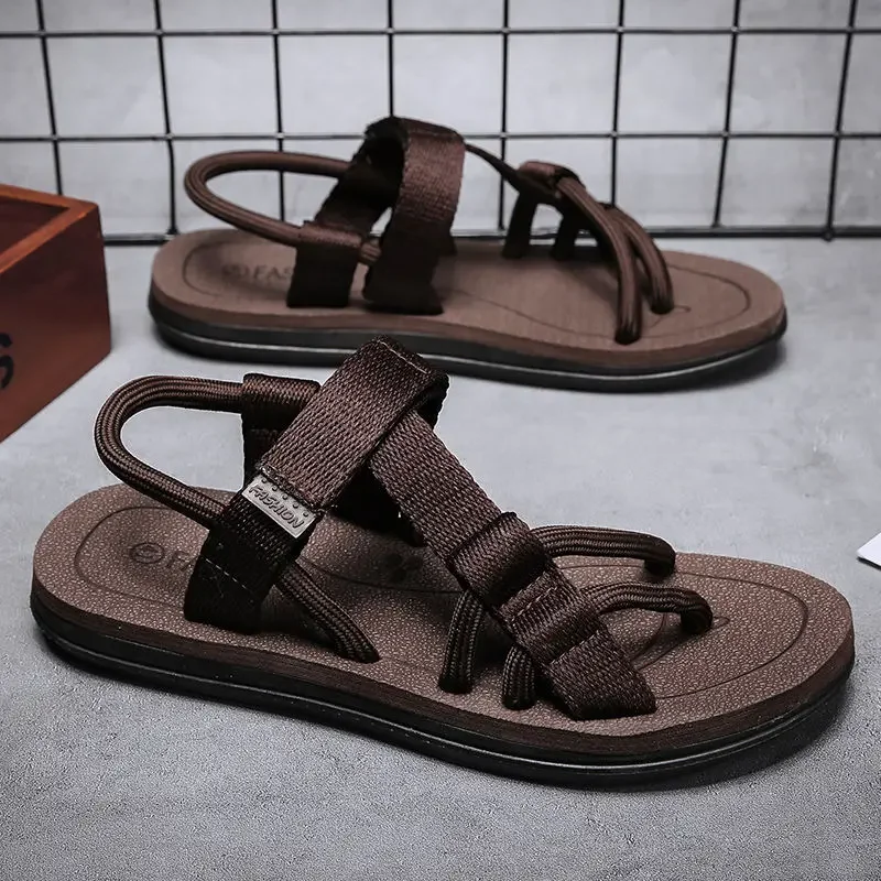 Sepatu pria musim panas Fashion 2024 sandal pria sandal tahan selip desainer mewah elegan penjualan dewasa murah sepatu trendi