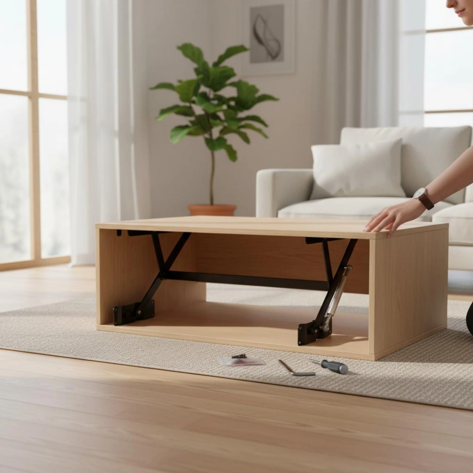 Coffee Table Lifting Hinge Height Adjustable Coffee Table Lift Hinge Hydraulic Lift Support Slow Elevate Furniture Hardware