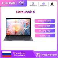 CHUWI CoreBook X Gaming Laptop 14.1 inch FHD IPS Screen AMD R5-7430U 16GB DDR4 RAM 512GB SSD Windows 11 Wifi6 Notebook Computer