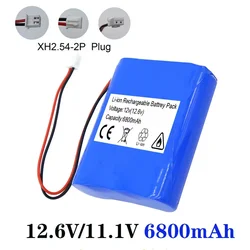 11.1V/12.6V 6800mAh 3S1P 18650 Rechargeable Lithium ion Battery with PCB and Connector