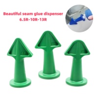 3pcs Multi-functional Silicone Sealant Nozzle Scraper Floor Caulking Tools Silicone Sealant Nozzles Kit Home Improvement Set