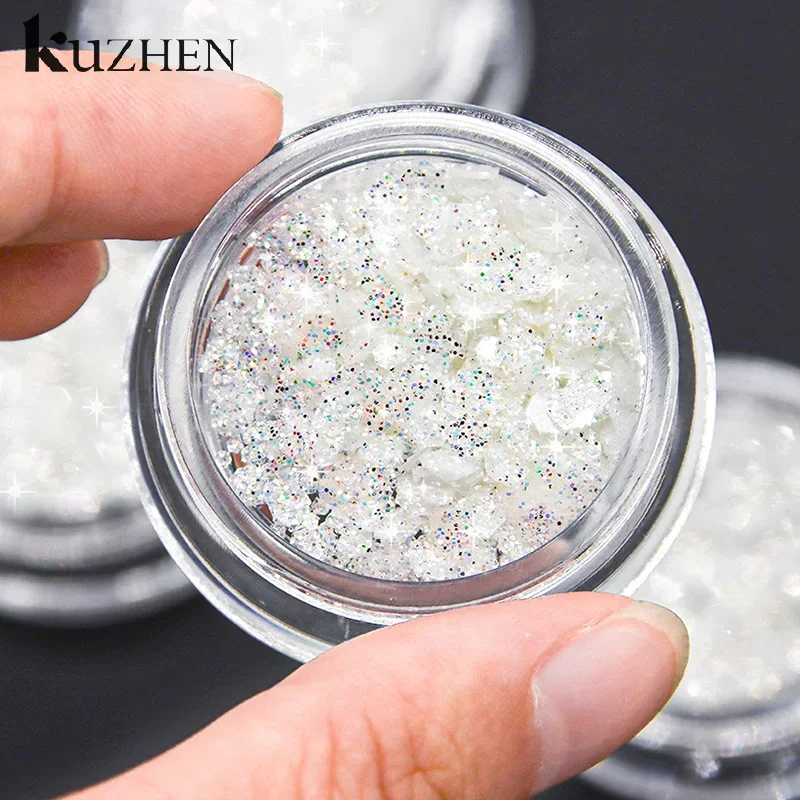 미니 스파클링 스타 네일 반짝이 스파클링 펜타그램 네일 장식 네일 살롱 디자인 귀여운 액세서리 DIY 네일 아트 디자인