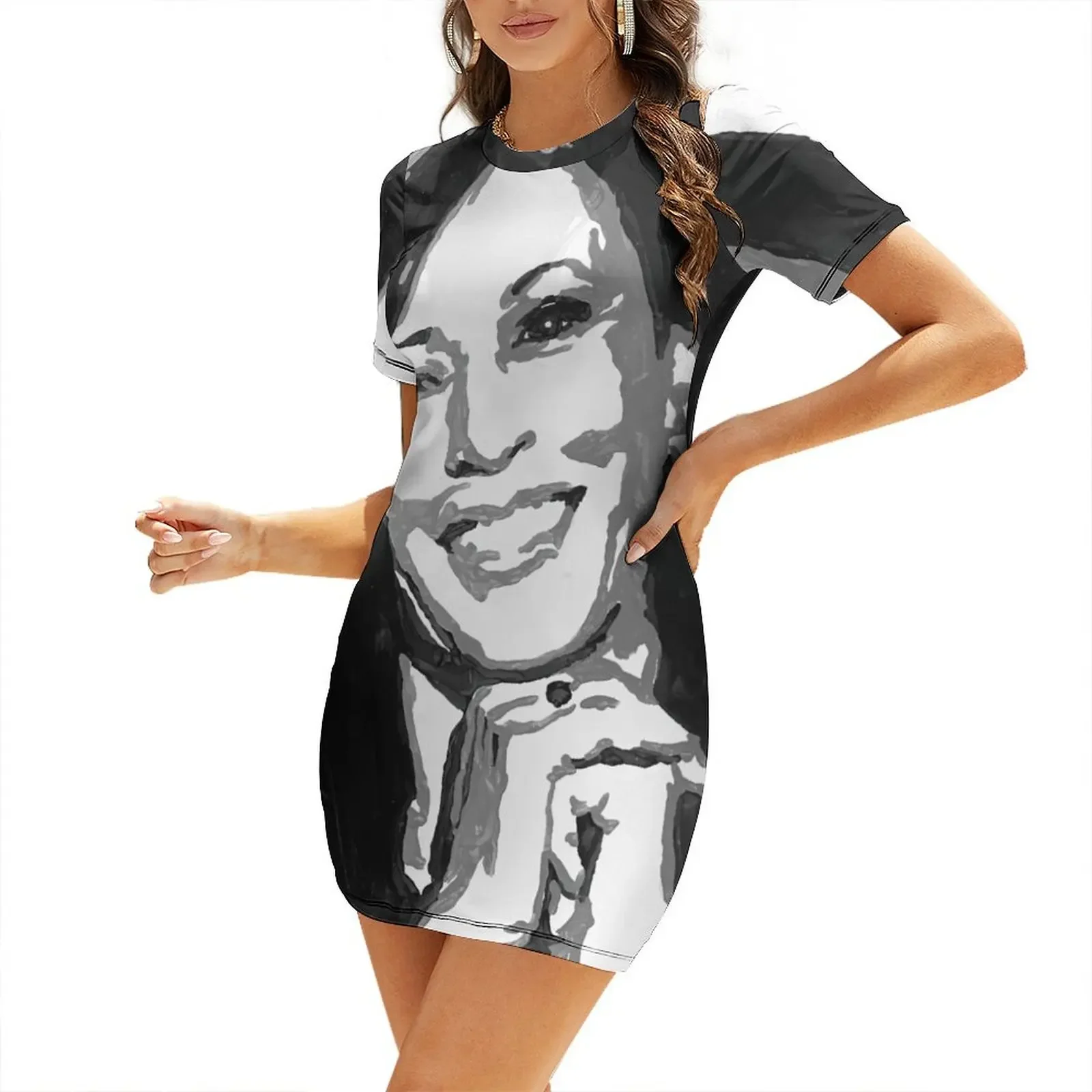 

US Vice President Kamala Harris Short-Sleeved Dress Women's long dress women dresses Elegant gowns prom dress 2025