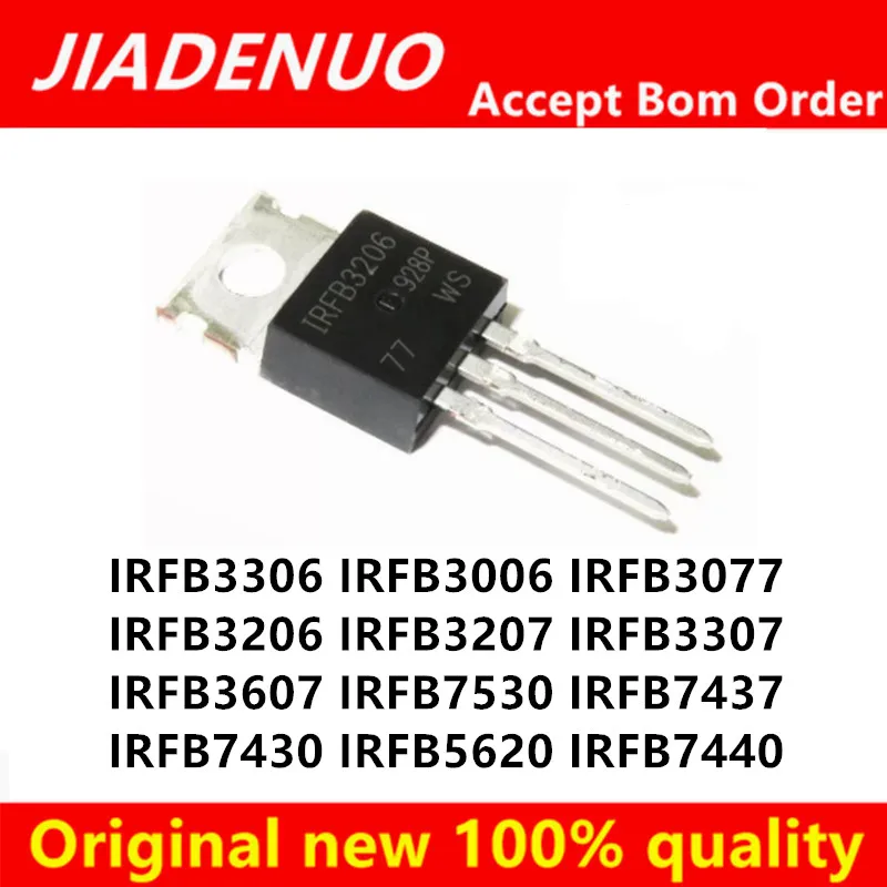 (10 piezas) 100% Nuevo IRFB3307 IRFB3607 IRFB7530 IRFB7437 IRFB7430 IRFB5620 IRFB7440 IRFB3306 IRFB3006 IRFB3077 IRFB3206 IRFB3207