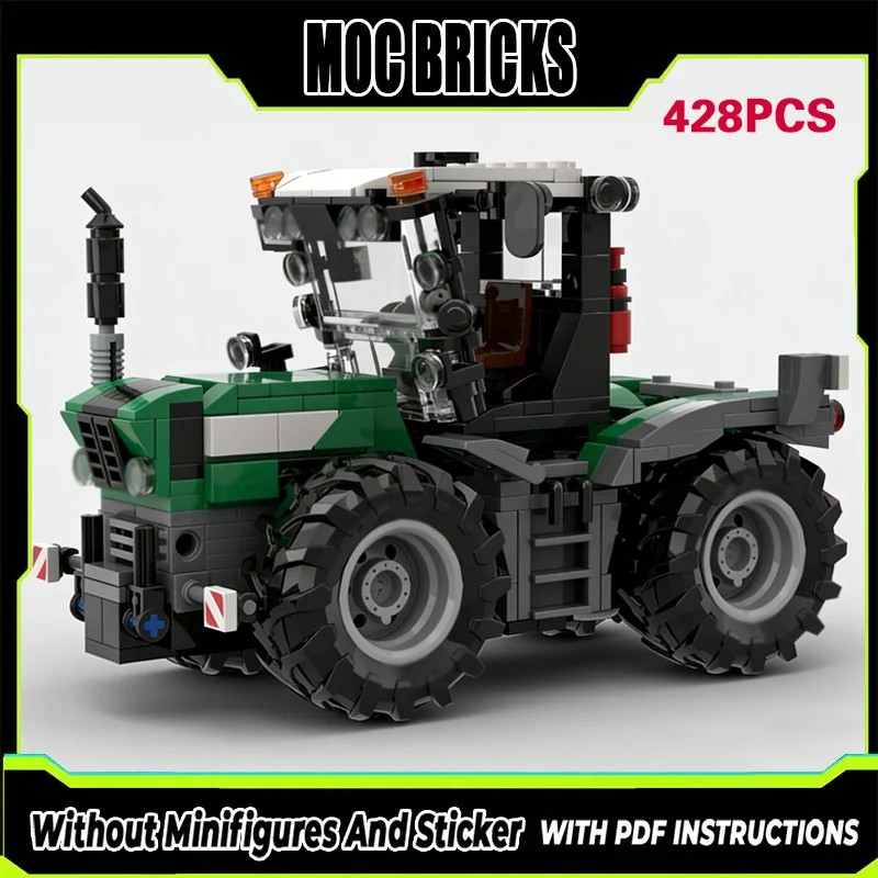 

City Car Model MOC Building Bricks Agricultural Multi-Functional Tractors Modular Technology Gifts Holiday Assemble Children Toy