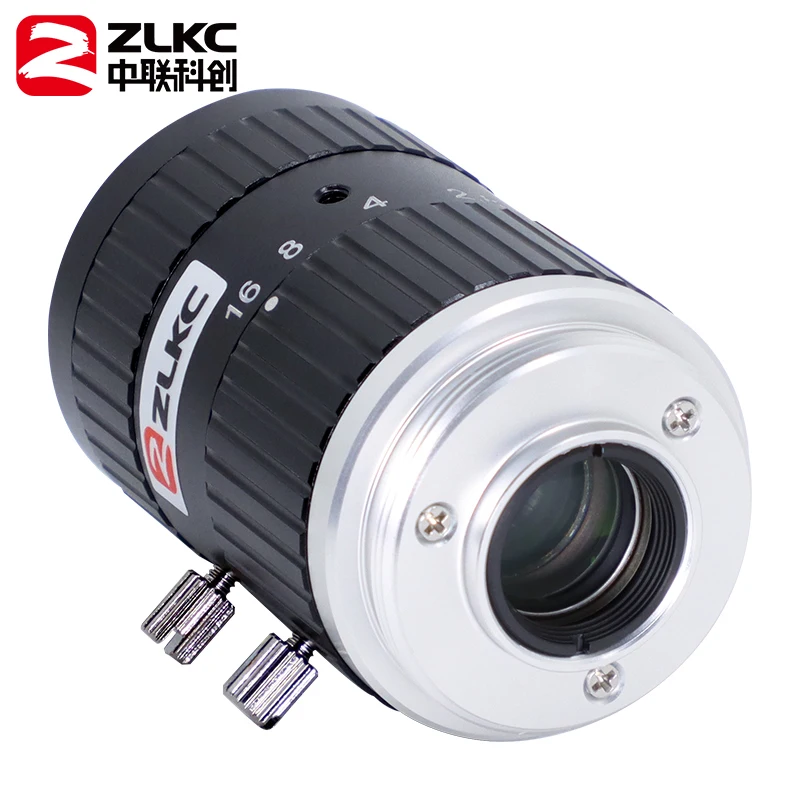 ZLKC 10MP 5MP 35mm F2.8 2/3" FA Fixed Focal Lenth Manual Iris high-resolution C Mount Lens Machine Vision Low Distortion Compact