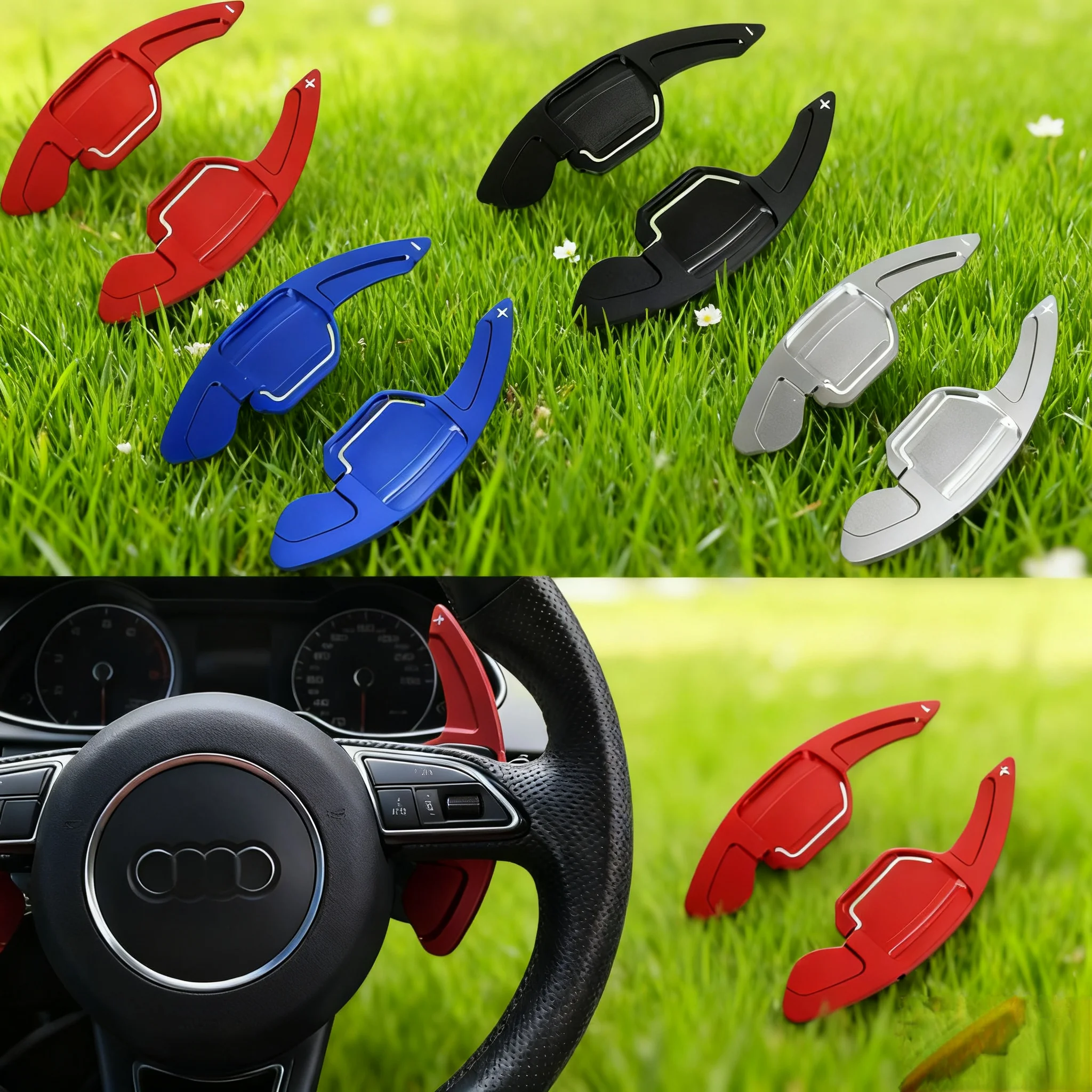 

Автомобильное рулевое колесо, алюминиевое лезвие переключения передач для A4 B8 A3 8P A5 A6 A7 A8 S5 Q3 Q5 Q7, удлинитель переключения передач