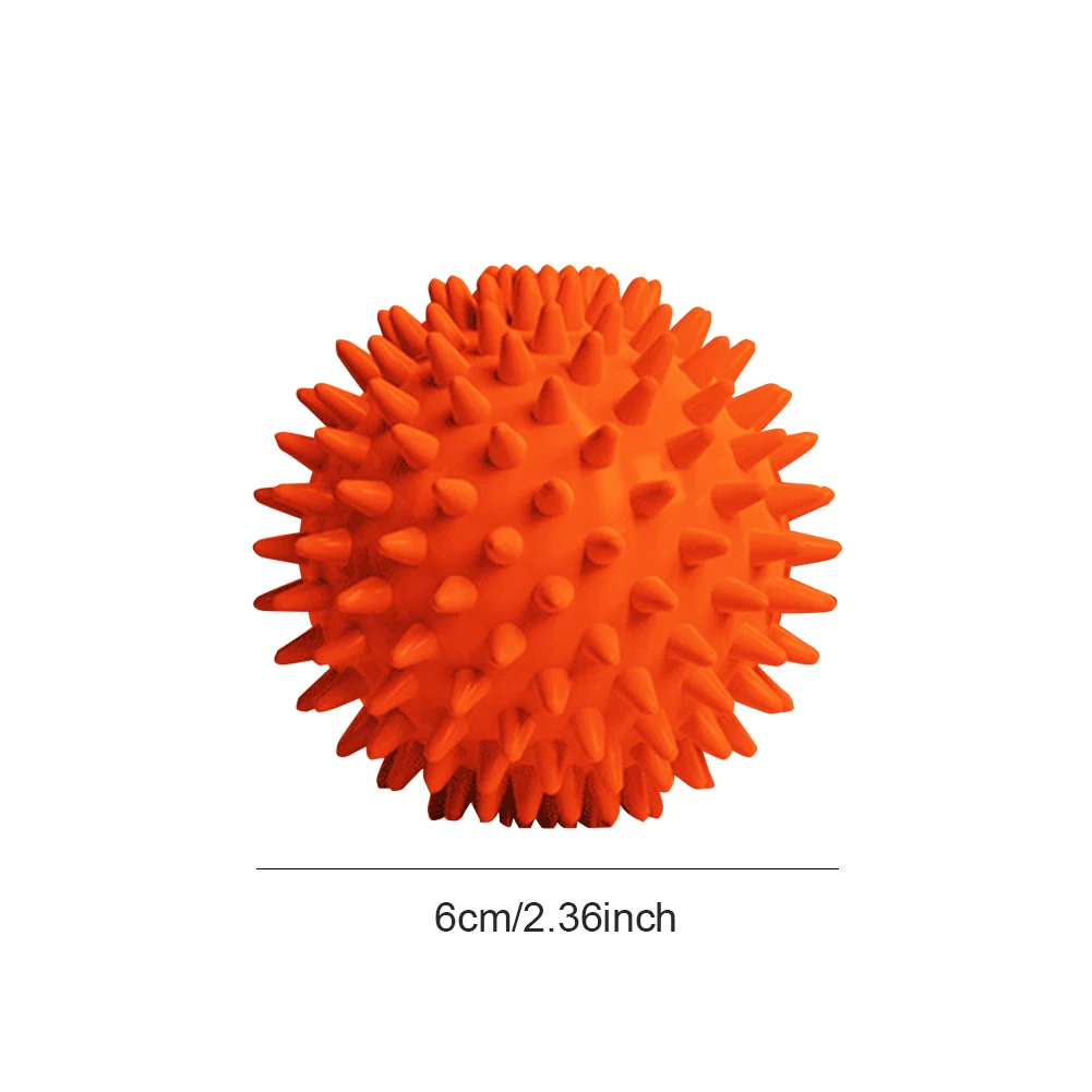 Fußmassageball mit Spikes, Pilates, Yoga, Sport, Fitness, Muskelentspannung, Massageball, Plantarfasziitis, Therapieball für die Hand
