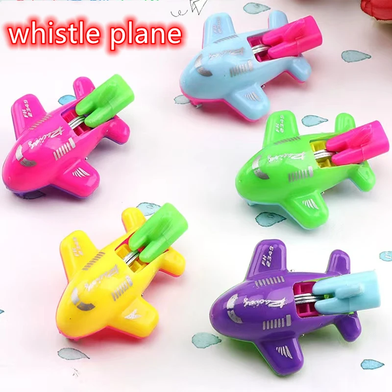 10PCS Mini Creative Mouth Blowing Glide Power Airplane Toys Kids Party Favors Children Day Boy Girl Gifts Pinata Filler Toys