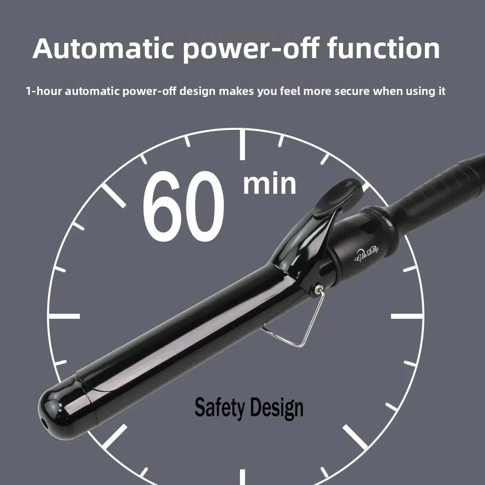 

High quality Hair Curler Barber Shop Hair Salon Electric Curling Iron 38mm Ceramic Inner Buckle Perm Iron