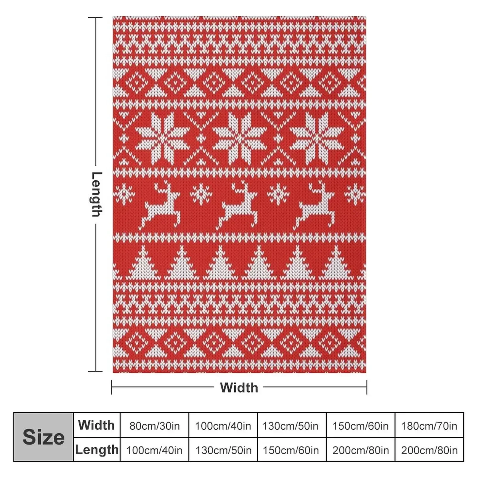 Fair Isle Christmas Throw Blanket warm for winter Soft Beds Decorative Sofa Sofa Throw Blankets