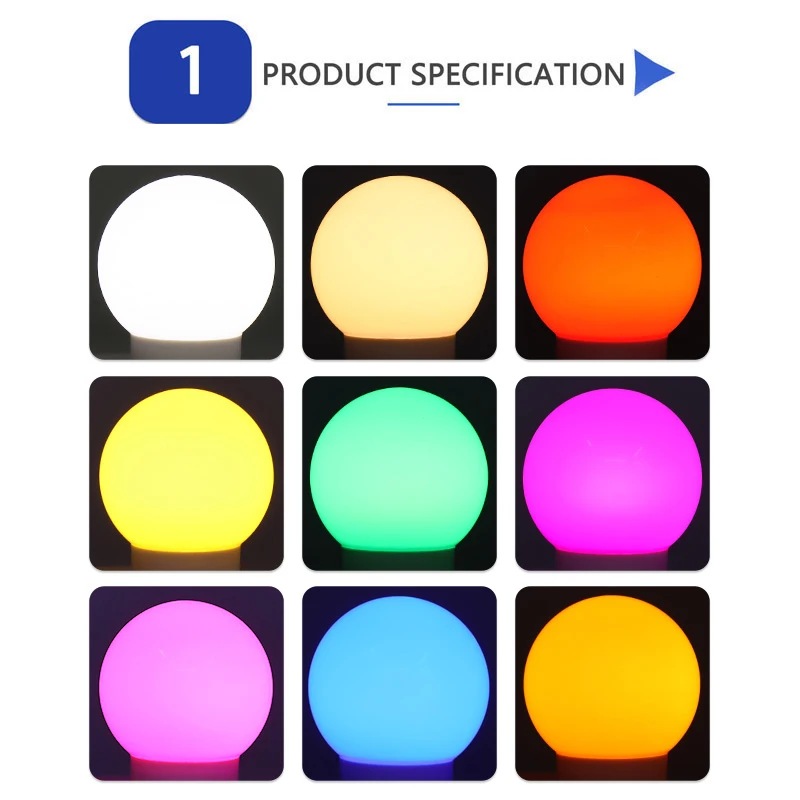 10Pcs Led Bulb Lamp E27 Colorful Led Light Lampada 3W AC 220V-240V Flashlight G45 Globe Bulbs for Home Praty Holiday Decor